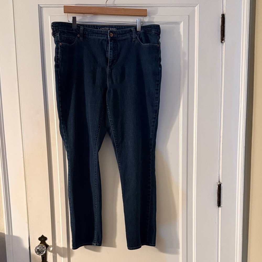 Lands' End Navy Women's Plus Jeans